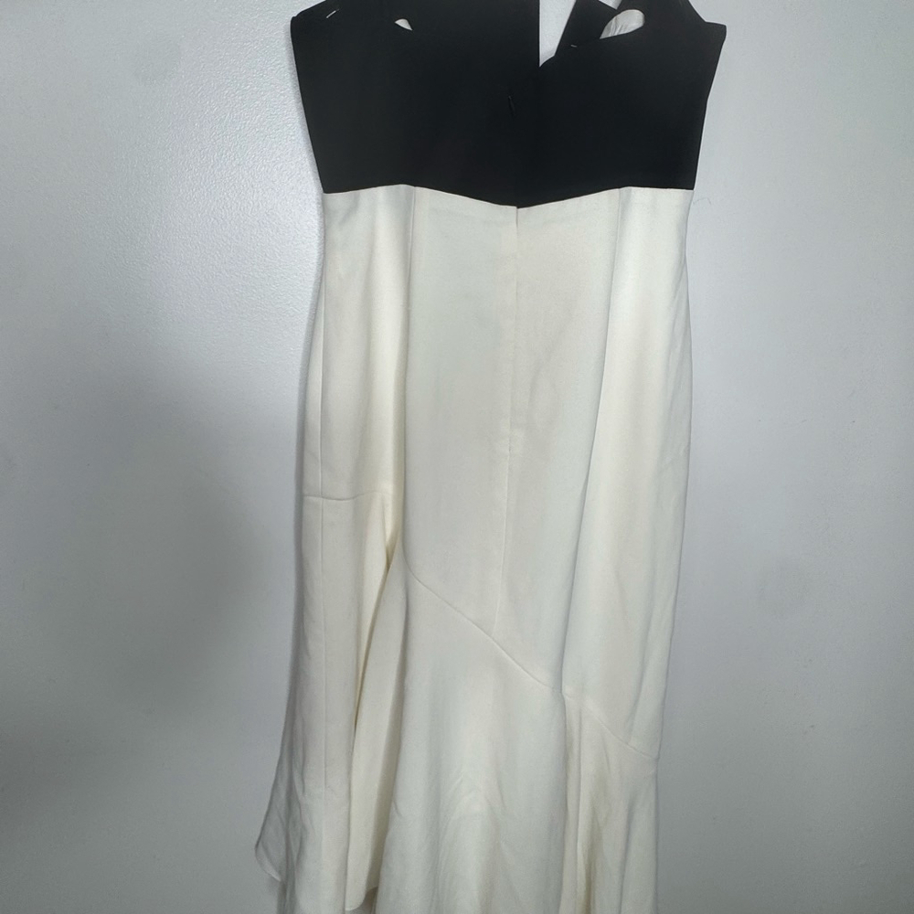 NWT Jill Jill Stuart Black & Ivory Colorblock Maxi Dress Size 10 Formal Cocktail - Picture 6 of 10